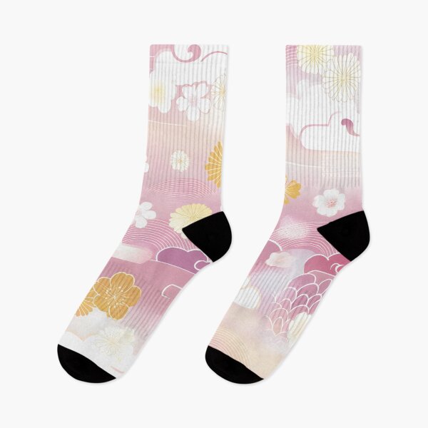 Item preview, Clouds and cherry blossoms - Soft and poetic pattern designed and sold by Fab-Haven.