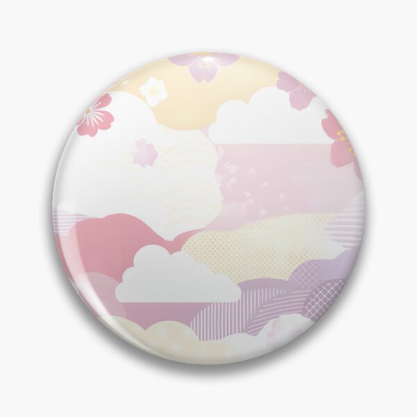 Item preview, Japanese Floral Clouds - Delicate and Floral Design designed and sold by Fab-Haven.