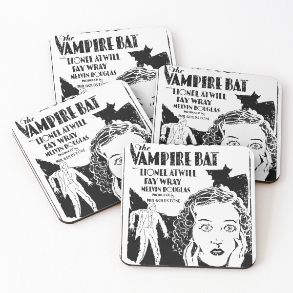 Item preview, Anuncio vintage de película de terror gótica de Halloween de los años 30 con murciélago vampiro designed and sold by shnanogans.