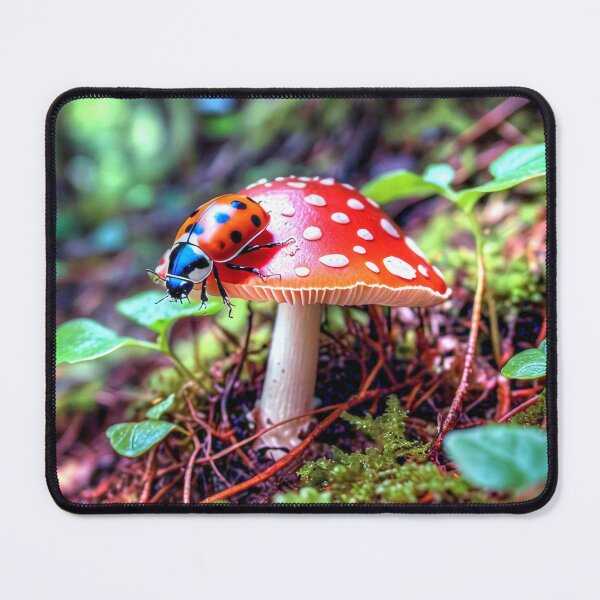 Item preview, Ladybug on a mushroom  designed and sold by Savannah Gibbs.