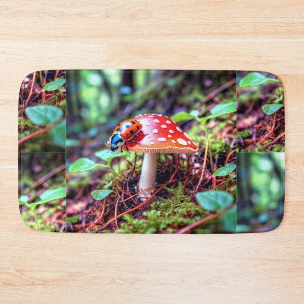 Item preview, Ladybug on a mushroom  designed and sold by Savannah Gibbs.