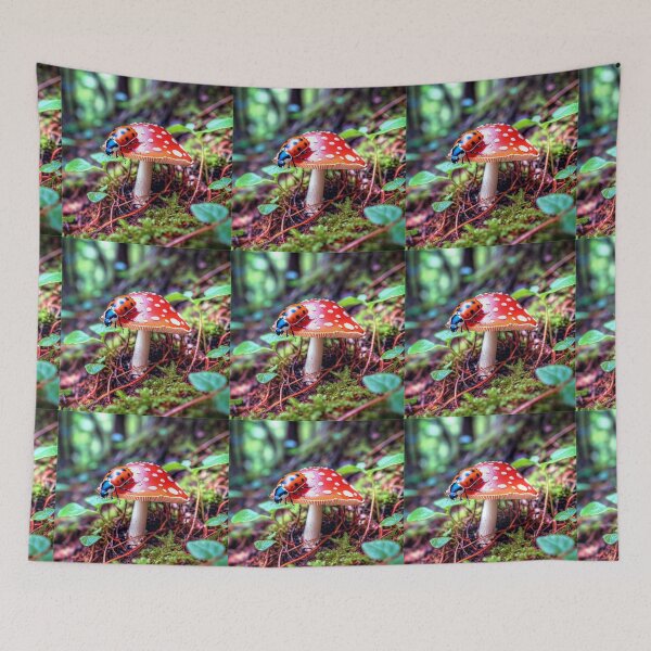 Item preview, Ladybug on a mushroom  designed and sold by Savannah Gibbs.