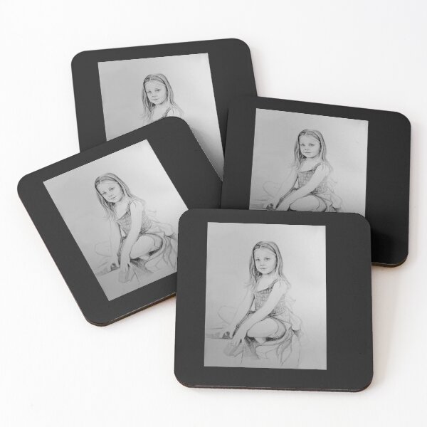 Item preview, Drawing of a girl in Charcoal  by Adelaide Artist Avril Thomas designed and sold by AvrilThomasart.