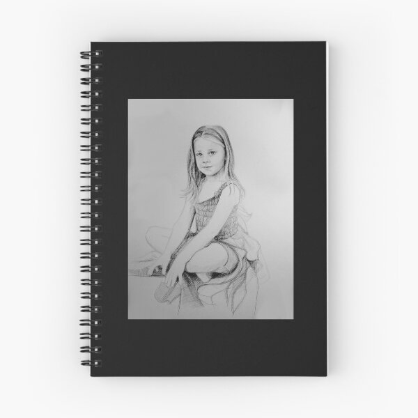 Item preview, Drawing of a girl in Charcoal  by Adelaide Artist Avril Thomas designed and sold by AvrilThomasart.
