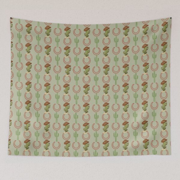 Item preview, cactus cowboy and horseshoe pattern designed and sold by shazdesign24.