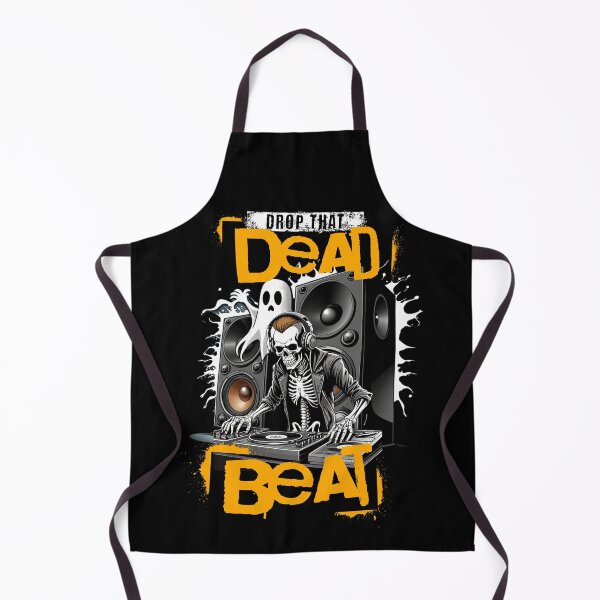 Item preview, Halloween DJ Skeleton "Drop that dead beat" designed and sold by JNicheMerch2018.