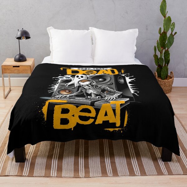 Item preview, Halloween DJ Skeleton "Drop that dead beat" designed and sold by JNicheMerch2018.
