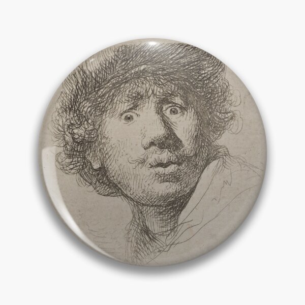 Item preview, Self Portrait of Rembrandt in a cap, with eyes wide open, 1630 designed and sold by Amanda1775.