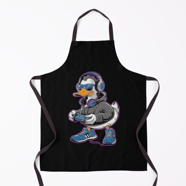 Item preview, Gamer Duck Wearing Headphones Cartoon Artwork designed and sold by love3617.