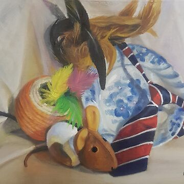Artwork thumbnail, The Cats Mementos - Oil Painting by Adelaide Artist Avril Thomas by AvrilThomasart
