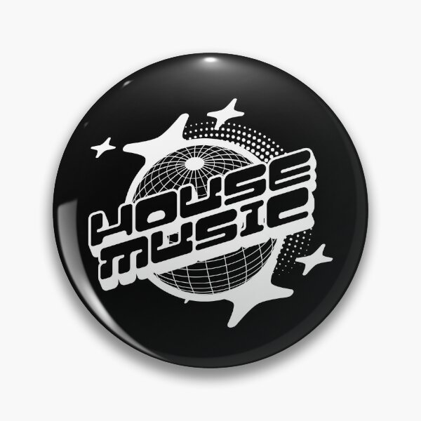 Item preview, HOUSE MUSIC  - Y2K Grid Globe (white)  designed and sold by Discothreadz.
