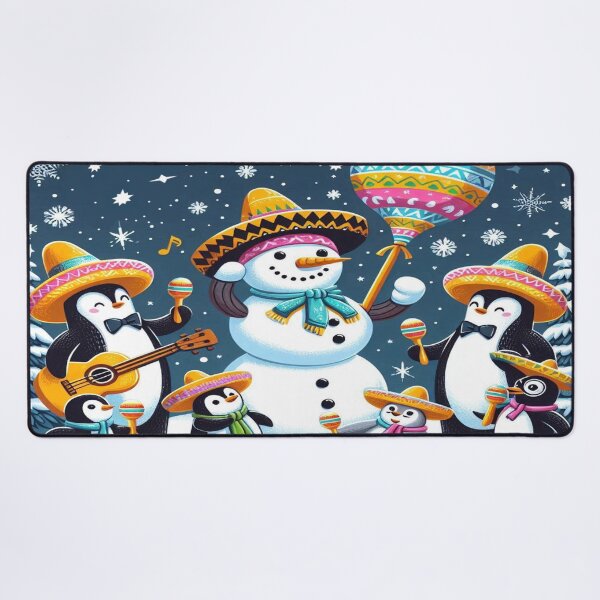 Item preview, Christmas Mariachi Spain with Penguins,RBCozyHolidays,CozyHolidays designed and sold by Expressions-Sel.
