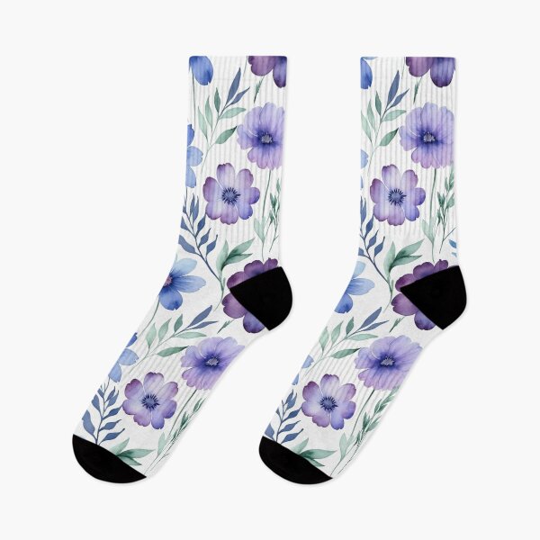 Item preview, Blue Flowers Pattern designed and sold by trendspatterns.