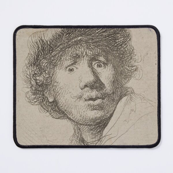Item preview, Self Portrait of Rembrandt in a cap, with eyes wide open, 1630 designed and sold by Amanda1775.