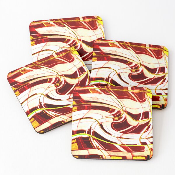 Item preview, Abstract Reflections in Red and Yellow  by Adelaide Artist Avril Thomas designed and sold by AvrilThomasart.