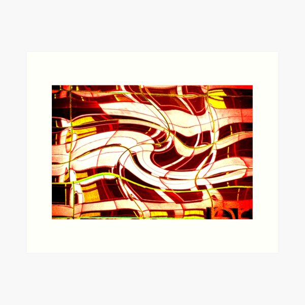 Item preview, Abstract Reflections in Red and Yellow  by Adelaide Artist Avril Thomas designed and sold by AvrilThomasart.