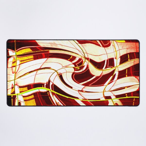 Item preview, Abstract Reflections in Red and Yellow  by Adelaide Artist Avril Thomas designed and sold by AvrilThomasart.