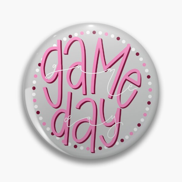 Item preview, Pink and Silver Gameday with Dots Graphic designed and sold by Emily Rowell.