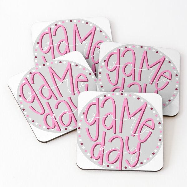Item preview, Pink and Silver Gameday with Dots Graphic designed and sold by Emily Rowell.