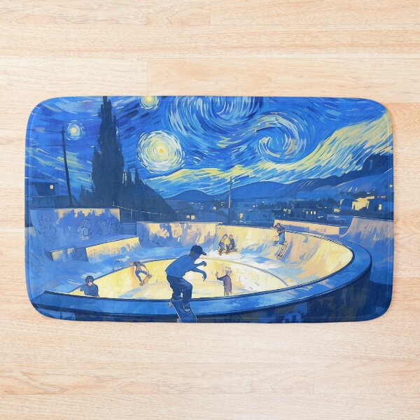 Item preview, Skater starry nights designed and sold by Nowshin Tasnim.