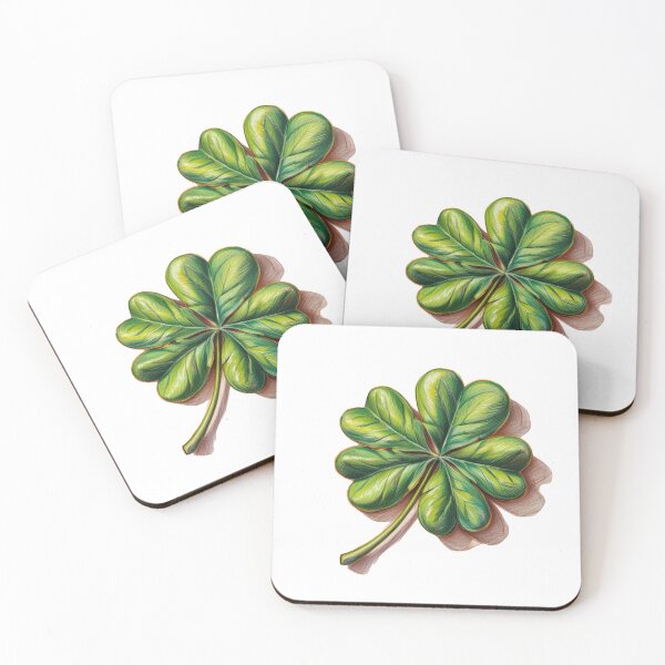 Item preview, A green leafy plant with four leaves and a stem designed and sold by PWDigitalArt.