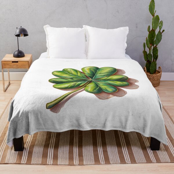 Item preview, A green leafy plant with four leaves and a stem designed and sold by PWDigitalArt.