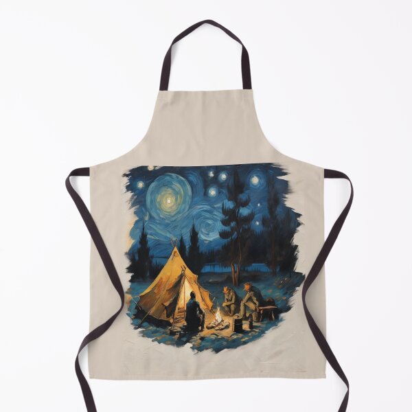 Item preview,  "Starry Campfire: Vintage Tent, Lantern Light, and Friends" designed and sold by Artisticanvas.