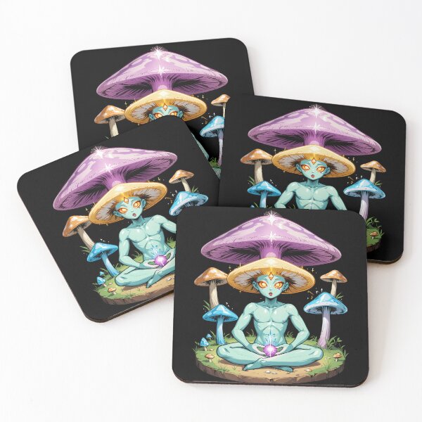 Item preview, Trippy Witchy crystal Magic Mushrooms Alter designed and sold by Arcane  Adorable.