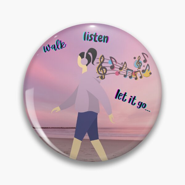 Item preview, Walk Listen Let It Go designed and sold by BrightrDayMusicArt.