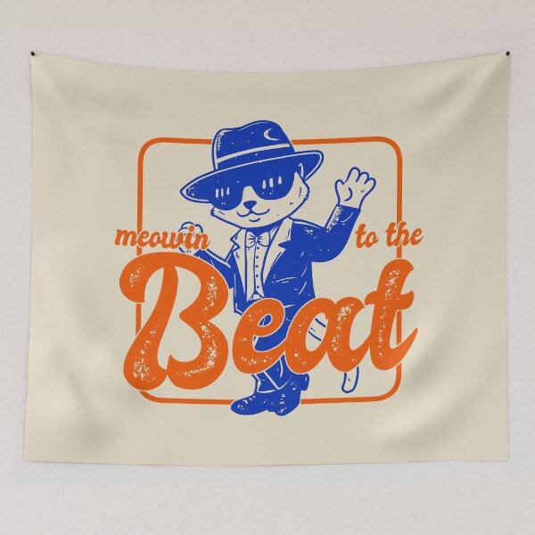 Item preview, Meowin to the Beat designed and sold by FlashCraft Design.