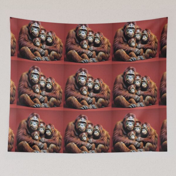 Item preview, Orangutan Family designed and sold by Savannah Gibbs.