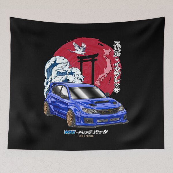 Item preview, Blue Subie Impreza WRX Hatchback Nippon Sun Rising designed and sold by JDM Guyvit.