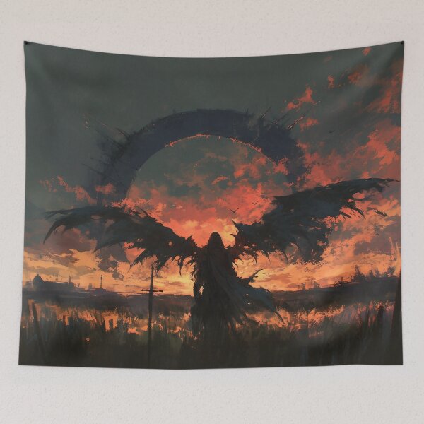 Item preview, Dark Fallen angel designed and sold by Nowshin Tasnim.