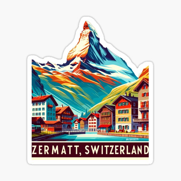 Item preview, Zematt Matterhorn Switzerland Alps designed and sold by Shirts-by-JD.