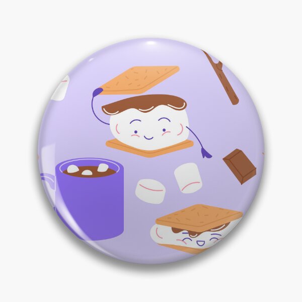 Item preview,  campfire marshmallow chocolate smores purple designed and sold by Gossip Rag.