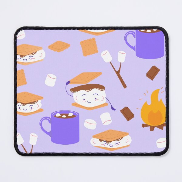 Item preview, campfire marshmallow chocolate smores purple designed and sold by Gossip Rag.