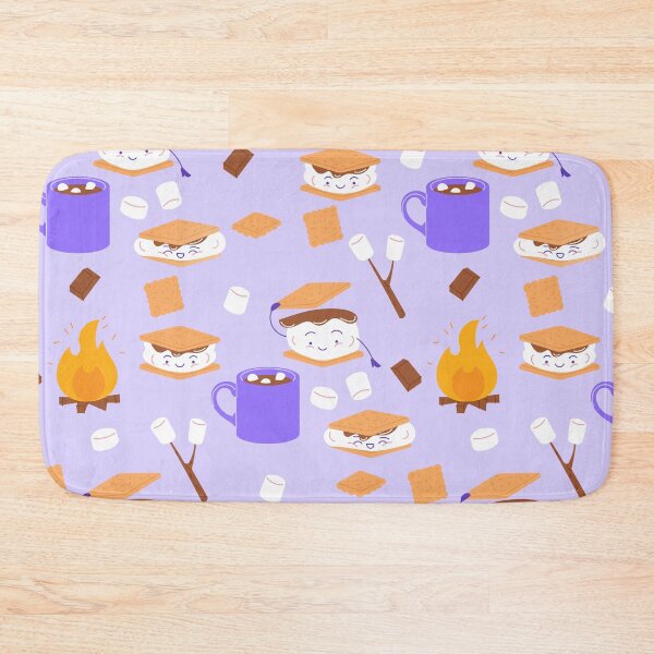 Item preview,  campfire marshmallow chocolate smores purple designed and sold by Gossip Rag.