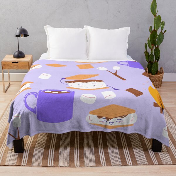 Item preview,  campfire marshmallow chocolate smores purple designed and sold by Gossip Rag.