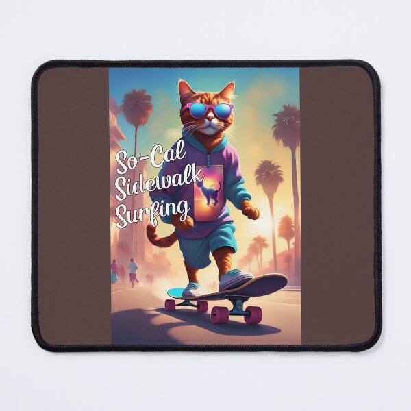 Item preview, KITTY KAT SO-CAL SIDEWALK SURFING designed and sold by TommyTsunami.