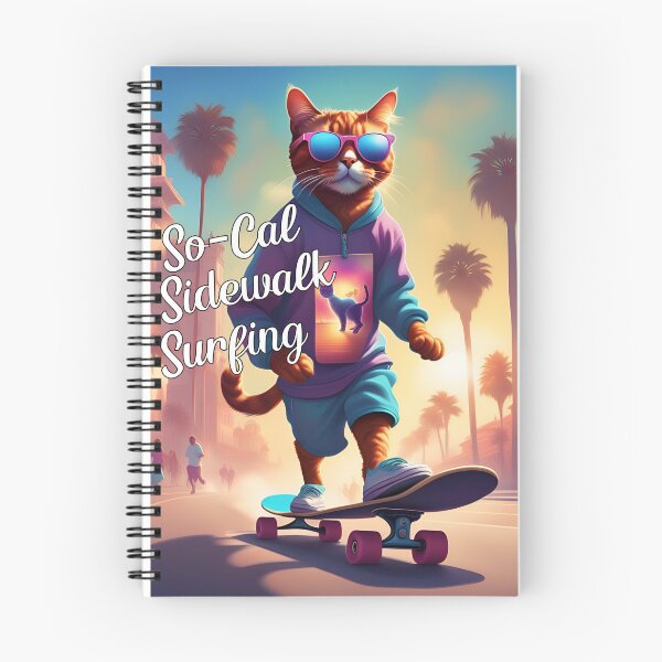 Item preview, KITTY KAT SO-CAL SIDEWALK SURFING designed and sold by TommyTsunami.