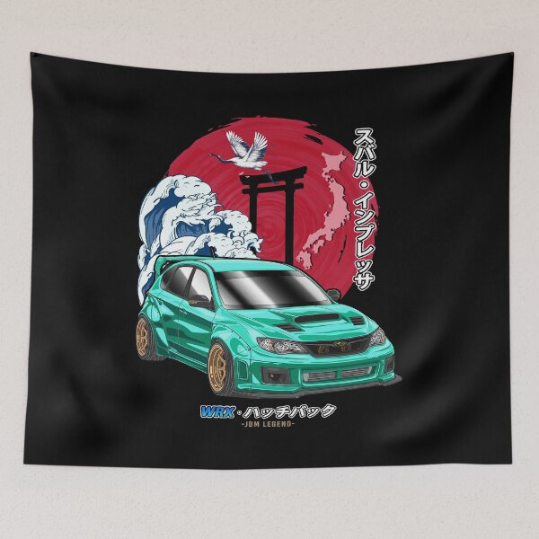 Item preview, Teal Subie Impreza WRX Hatchback Nippon Sun Rising designed and sold by JDM Guyvit.