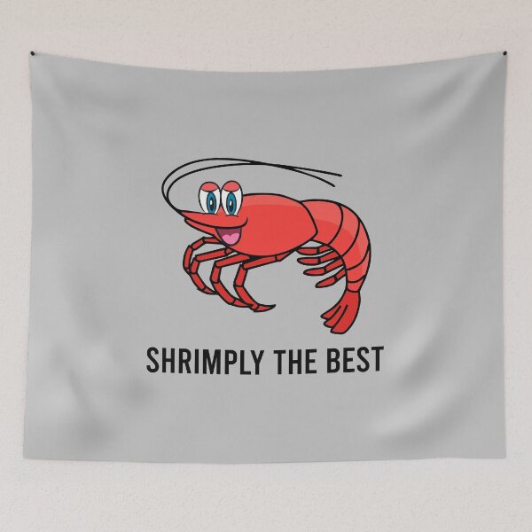 Item preview, Shrimply The Best - Funny Shrimp Pun designed and sold by zhilwahesani.