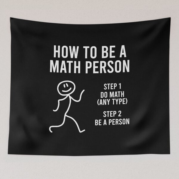 Item preview, How To Be A Math Person - Funny Math Teacher designed and sold by zhilwahesani.