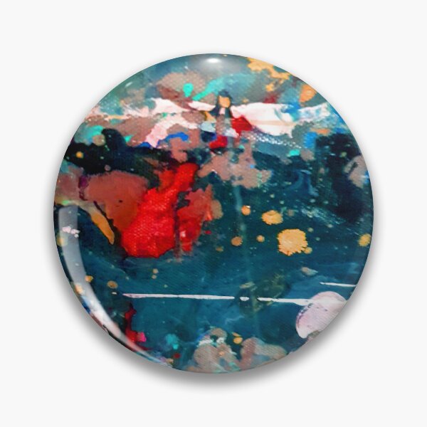 Item preview, Perception in Cyan Blue by Adelaide Artist Avril Thomas designed and sold by AvrilThomasart.