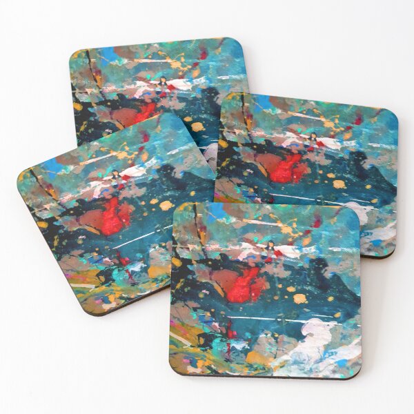 Item preview, Perception in Cyan Blue by Adelaide Artist Avril Thomas designed and sold by AvrilThomasart.