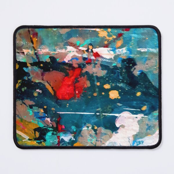 Item preview, Perception in Cyan Blue by Adelaide Artist Avril Thomas designed and sold by AvrilThomasart.