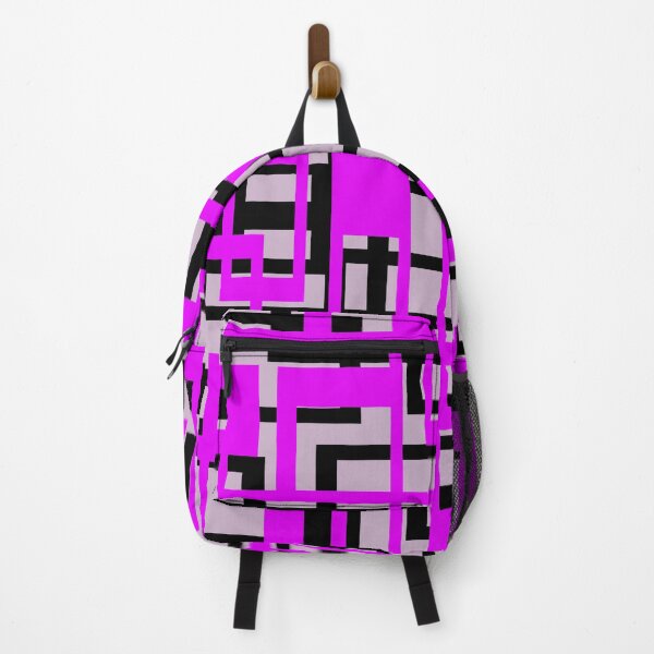 Item preview, Geometric Shapes Pattern Lilac-Pink Black Cut Out designed and sold by taiche.