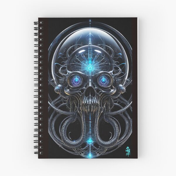 Item preview, Bio organic skull alien piece  designed and sold by dtmtattoo.