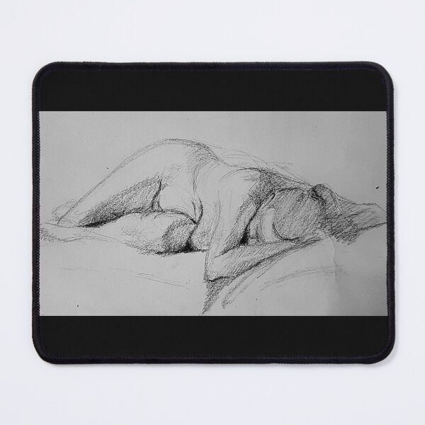 Item preview, Sleeping figure Drawing Study by Adelaide Artist Avril Thomas designed and sold by AvrilThomasart.