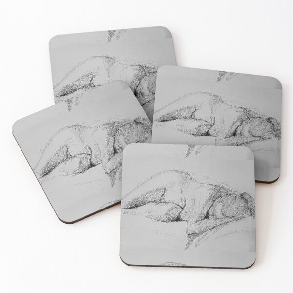 Item preview, Sleeping figure Drawing Study by Adelaide Artist Avril Thomas designed and sold by AvrilThomasart.